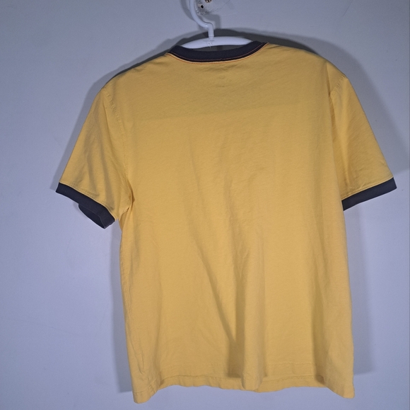 Yellow Disneyland Mickey Mouse Tee With Navy Blue Details Size Small - Picture 5 of 6